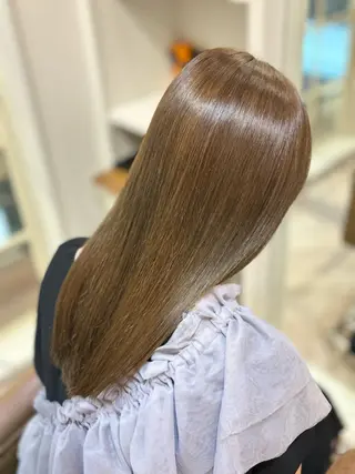 ロング カラー 藤井 ユウキのヘアスタイル
