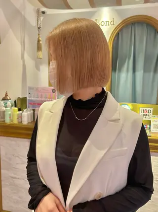 ミディアム カラー ヘアアレンジ 髪質改善【縮毛矯正】 北千住 田邉 澪のヘアスタイル