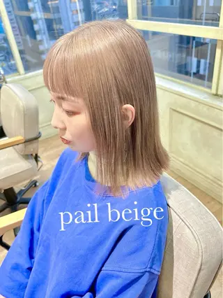 ミディアム カラー ケアブリーチ 髪質改善/池袋のヘアスタイル