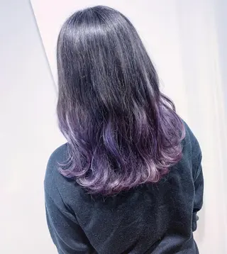 セミロング カラー 🏆ウルフ/レイヤー 指名No.1山口圭佑のヘアスタイル