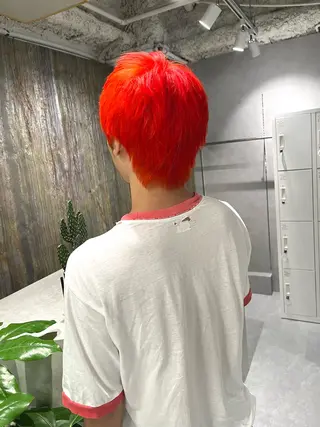 ショート カラー メンズ 暖色ハイトーン特化 🥇Mioのヘアスタイル