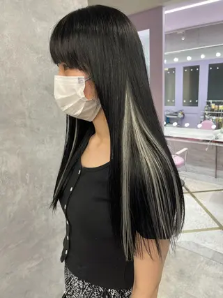 ロング カラー 福西 洋斗のヘアスタイル