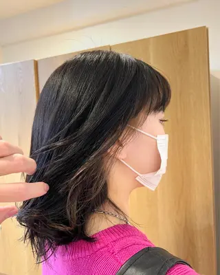 ミディアム カラー 神戸ボブ✂️ ioe三宮/田 伸佳のヘアスタイル