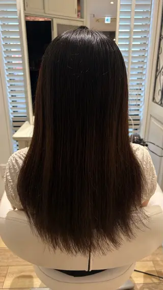 ロング カラー 似合わせ 顔周りYUUGAのヘアスタイル