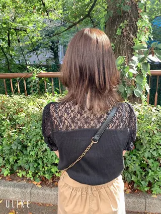 ミディアム カラー ヘアアレンジ チバ ヒロトのヘアスタイル