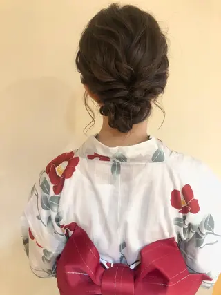 セミロング ヘアアレンジ マンツーマン半個室 tamuraのヘアスタイル