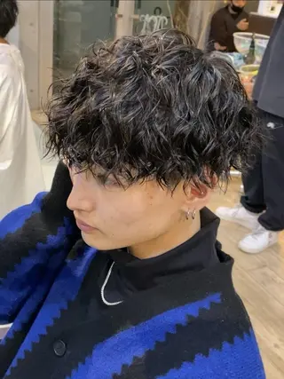 ショート パーマ メンズ 11.12月限定割引 fifth前比嘉💥のヘアスタイル