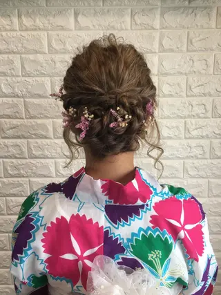 セミロング カラー ヘアアレンジ 🌿‬ ܸAir 透明感🌱西村知佳のヘアスタイル