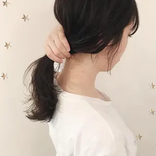 セミロング 市川 千夏のヘアスタイル