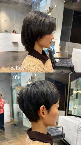 ショート ココ/楽ちん 似合わせショート🌿のヘアスタイル