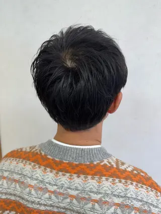 ショート メンズ パーマ/ハイトーン /吉田眞のヘアスタイル