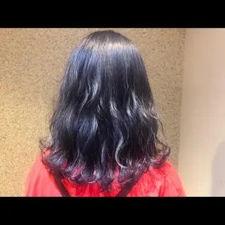 ミディアム カラー パーマ ヘアアレンジ メンズ 【mokuオーナー】 ちはるのヘアスタイル