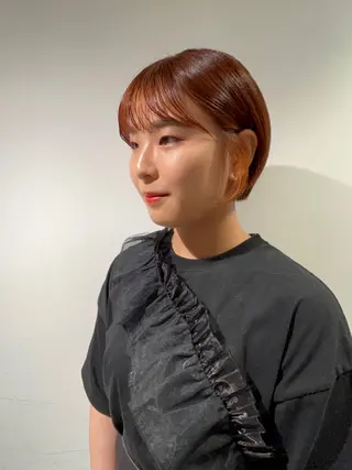 ショート カラー スキバサミを使わない カット🌼唯🌼のヘアスタイル