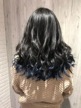セミロング カラー Renatus店長 金子裕美のヘアスタイル