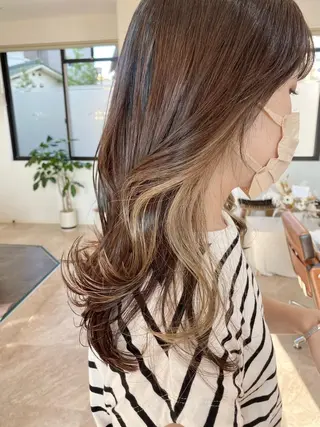 セミロング カラー ヘアアレンジ ひなの .のその他イメージ