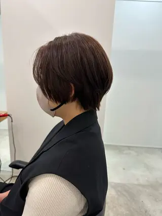 ショート カラー レイヤー/ナチュラル 💐nao.のヘアスタイル