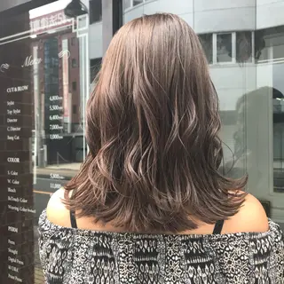 セミロング カラー レイヤー/ブリーチ HIKARU ♡のヘアスタイル