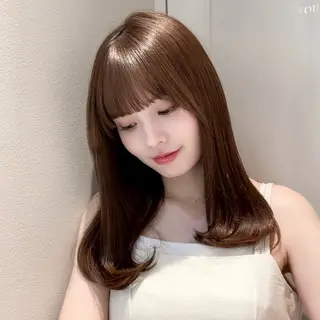 ロング 縮毛矯正/韓国ヘア /レイヤー🎀ミズキのヘアスタイル