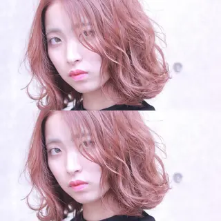 ミディアム カラー 及川 光のヘアスタイル