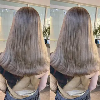 セミロング カラー yoriダブルカラー 代表すがわらのヘアスタイル