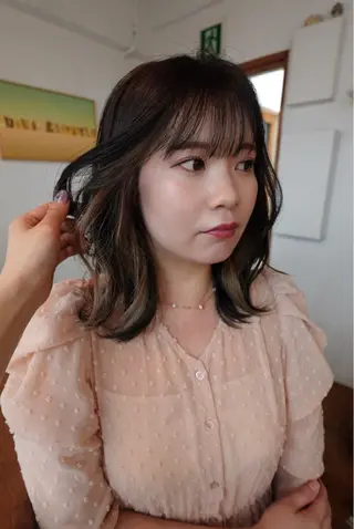 ミディアム カラー Non/立川/暖色 🌏艶髪/Aujuaのヘアスタイル