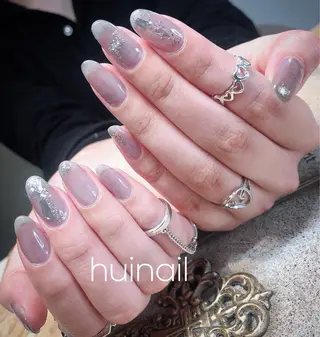 セミロング めぐみのネイルサロン スタッフ練習のネイルデザイン