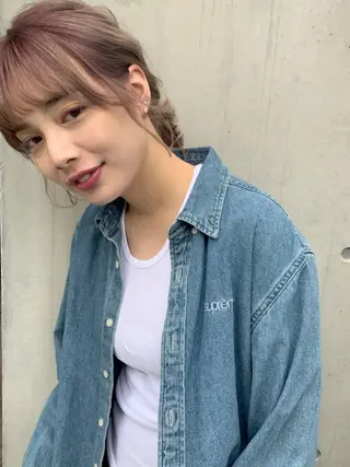 セミロング 透明感カラー🌿ボブ ✨飛田　ケイのヘアスタイル