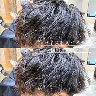 パーマ メンズ 梅田中崎町メンズ 美容師ユースケのヘアスタイル