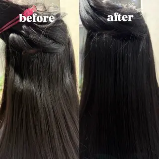 ロング デザインカラー みさのヘアスタイル