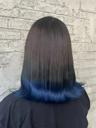 ミディアム 艶髪ブリーチカラー 💗manaka💗のヘアスタイル