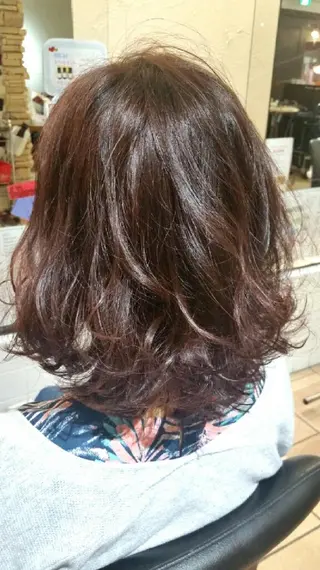 ショート ミディアム ヘアアレンジ カラー 【髪質改善美容師】t occa茨木篠原健太のヘアスタイル