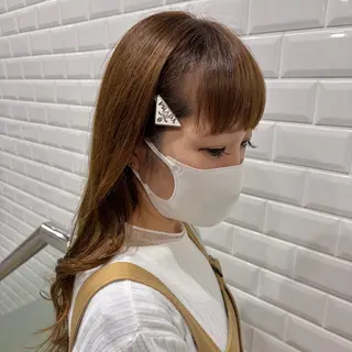 ロング カラー APPiiS所属・オノデラ ハヅキのヘアスタイル