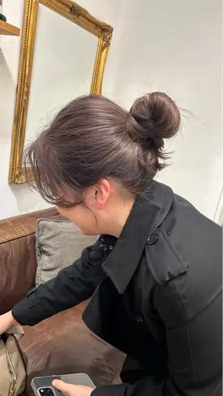 ミディアム カラー じゅわっと暖色カラー 🍊Moemiのヘアスタイル