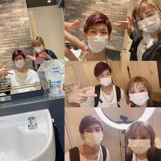 ショート カラー メンズ キッズ ✂︎ショート、ボブ、 レイヤー🩵YUMIのヘアスタイル