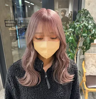 セミロング ︎🤎W color MIYU‎🤎のヘアスタイル