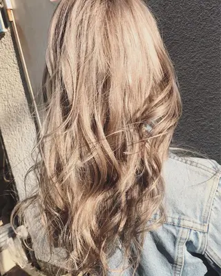 ロング カラー 白髪ぼかし×デザイン 🕊️🫧ホウジョウのヘアスタイル