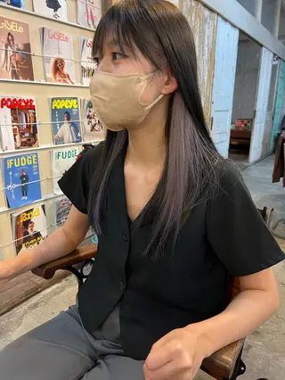 ロング カラー ヘアアレンジ メンズ キッズ ravens代表 🍀【ヒロム】🍀のヘアスタイル