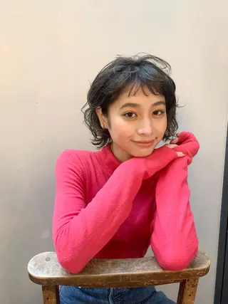 ショート 朝がラクになるパーマ トウバルタイキのヘアスタイル