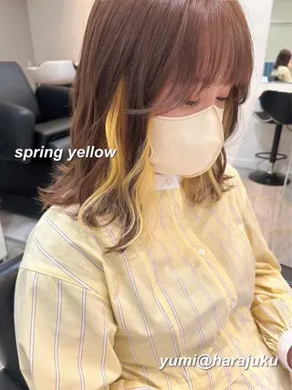 ミディアム カラー パーマ ヘアアレンジ メンズ ワット 原宿のヘアスタイル