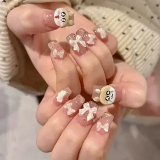 ネイル 🎀kira 長さだし💗モチ最高のネイルデザイン