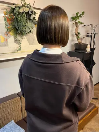 ショート カラー ボブ/ミディアム RIONAのヘアスタイル