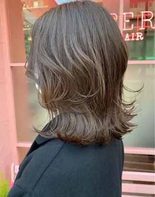 ミディアム カラー Ebihara Satomiのヘアスタイル