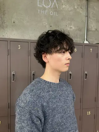 パーマ メンズ 大本 メンズ/パーマのヘアスタイル