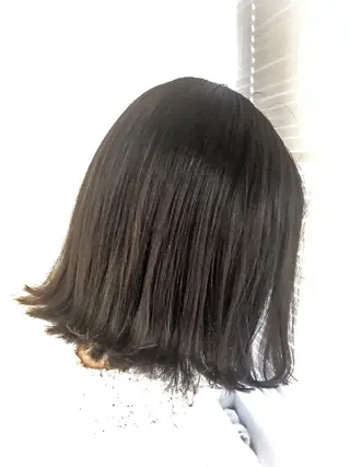 ミディアム カラー ヘアアレンジ レイヤー×ヘッドスパ *保田遥*のヘアスタイル