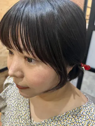 ロング カラー パーマ ヘアアレンジ メンズ キッズ ネイル マツエク・マツパ アイブロウ 久木原 ゆりのヘアスタイル