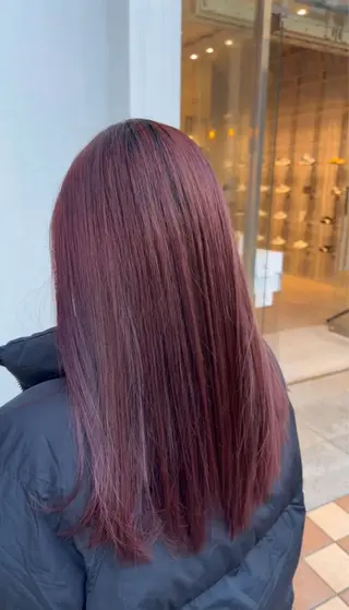 ロング カラー ブリーチカラー はりんのヘアスタイル