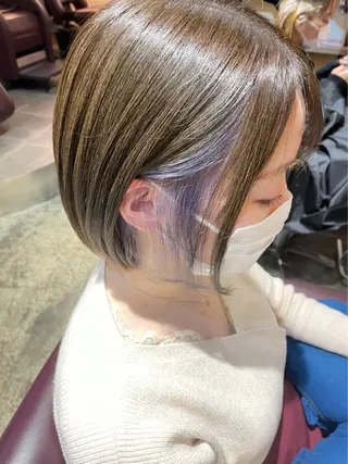 ショート カラー 🪼ボブ/ミニボブ レイヤーボブ🪼のヘアスタイル