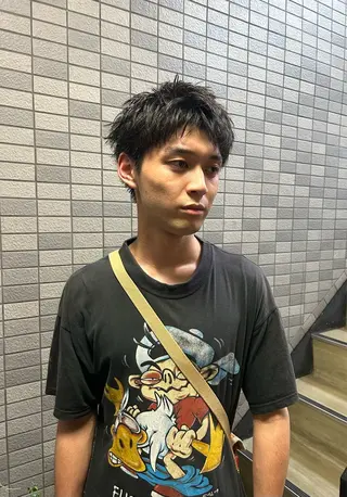 ショート パーマ メンズ 💈メンズ短髪特化 ✂︎伊藤大輝💈のヘアスタイル