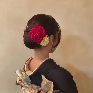 セミロング ヘアアレンジ 🐾🐈Shiho 🐈⬛🐾/暖色のヘアスタイル
