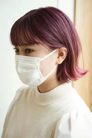 カラー ナガス カズアキのヘアスタイル